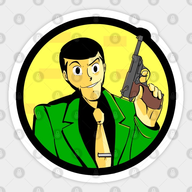 lupin iii Sticker by inkpocket